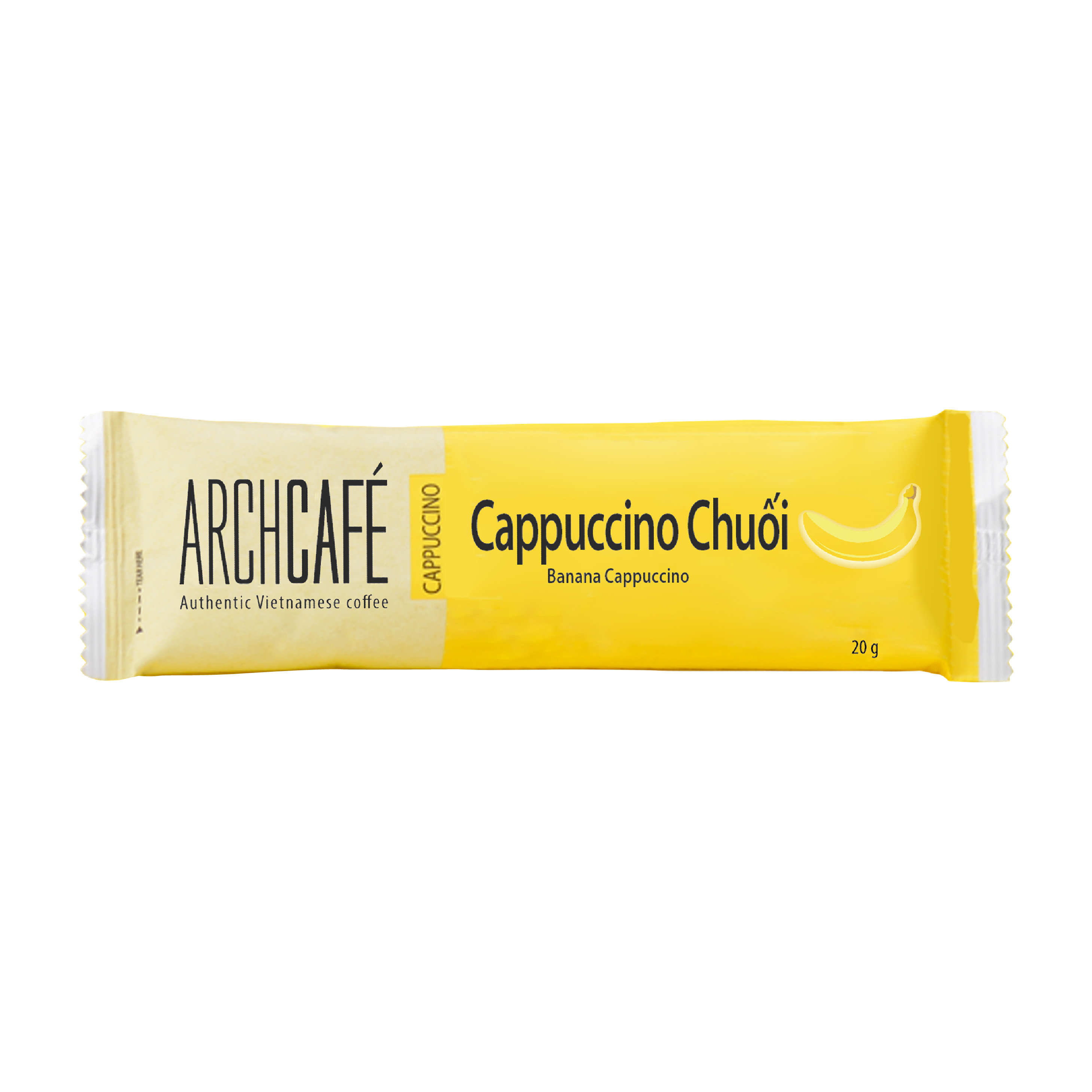 Combo 2 Túi Cà phê Cappuccino Chuối - Cafe hoà tan Archcafé (túi 50 gói x 20g)