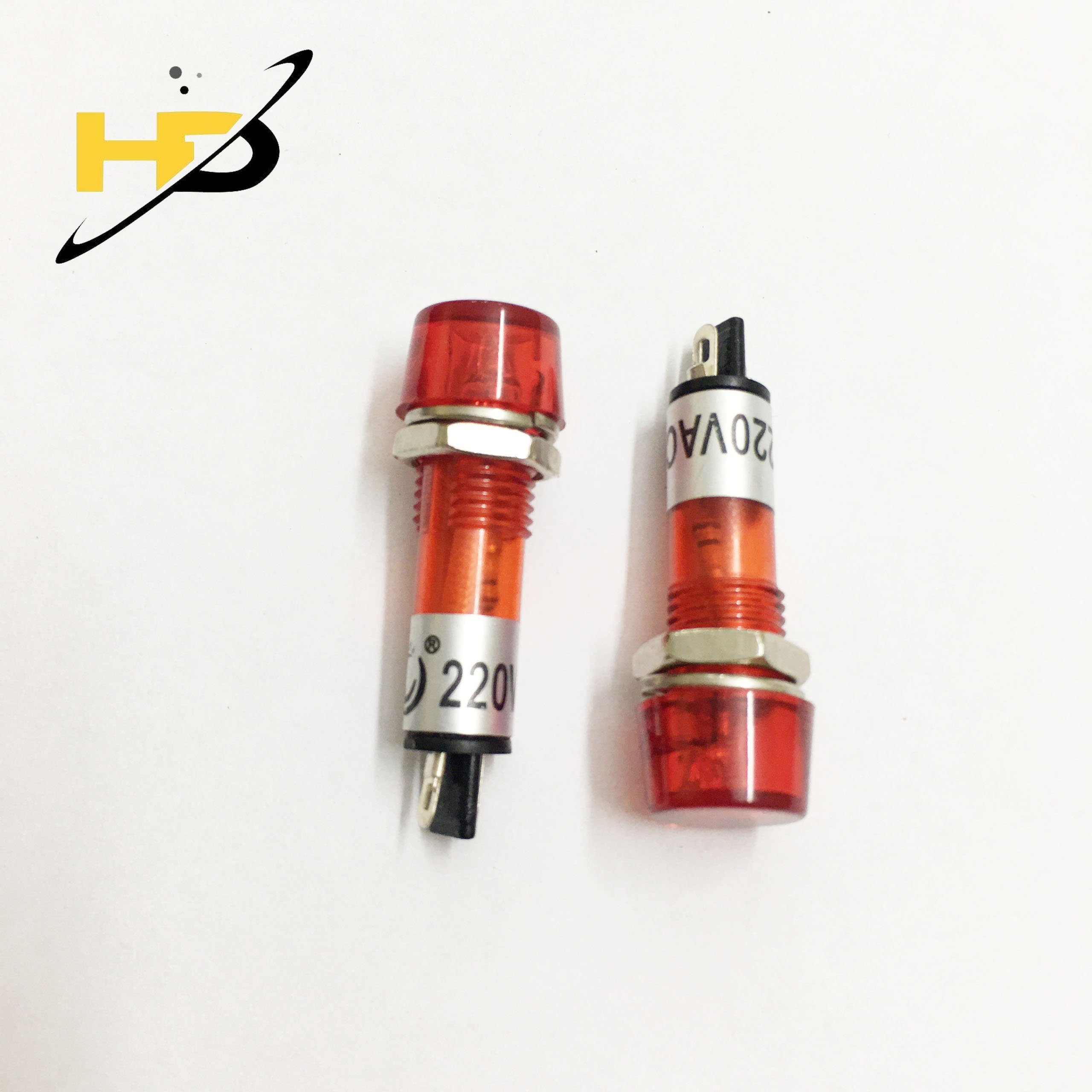 Led đèn báo màu đỏ 10mm tín hiệu đèn ac 220v, led đỏ 220v 10mm