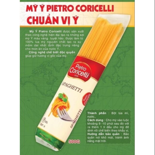 Mỳ Spaghetti Pietro Coricelli Nhập Khẩu Ý
