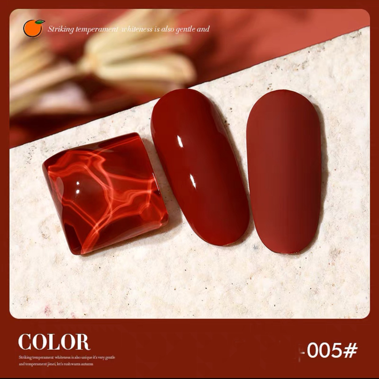 Sơn gel AS lẻ 6 màu cam đất TT