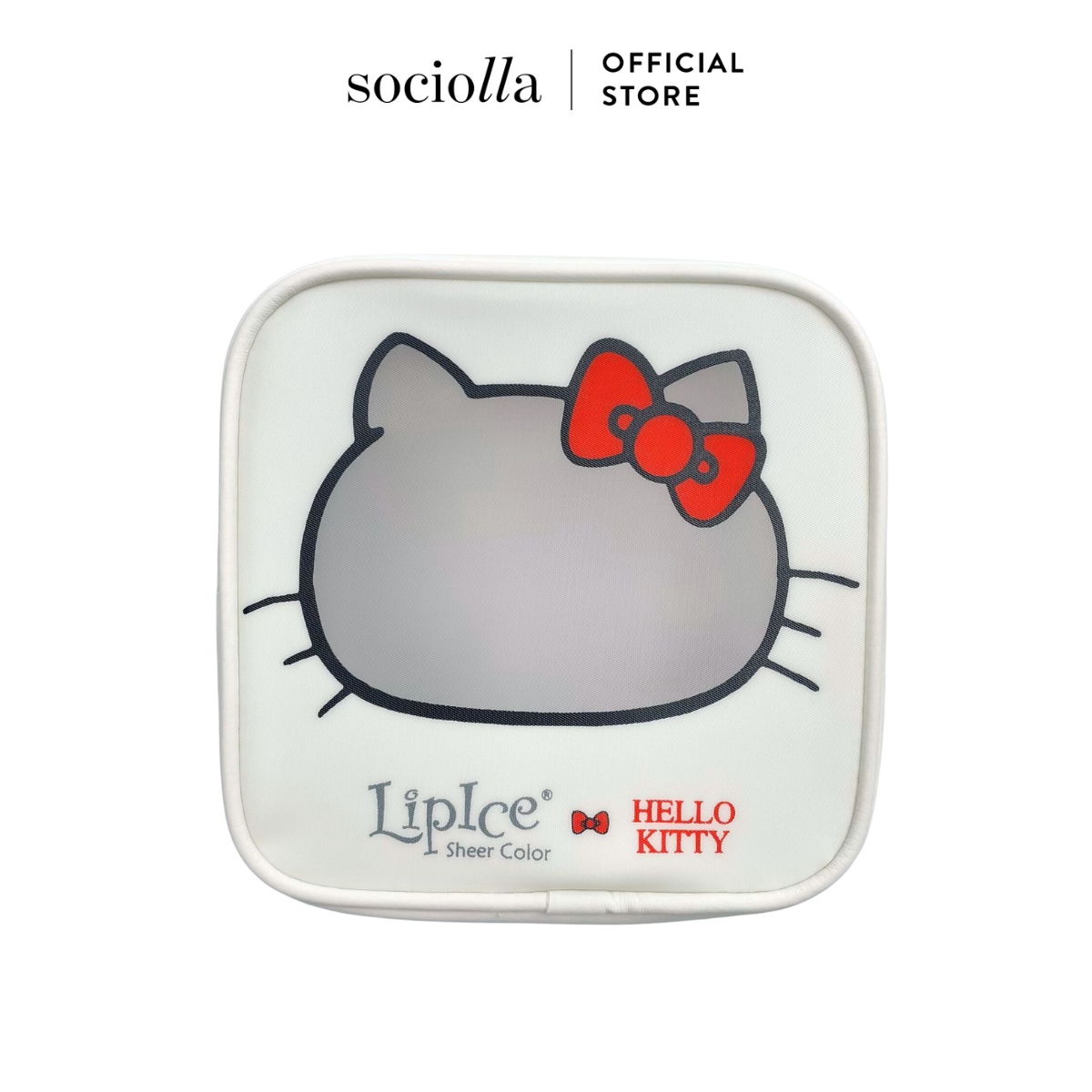 Túi để đồ trang điểm sheer kitty make-up bag