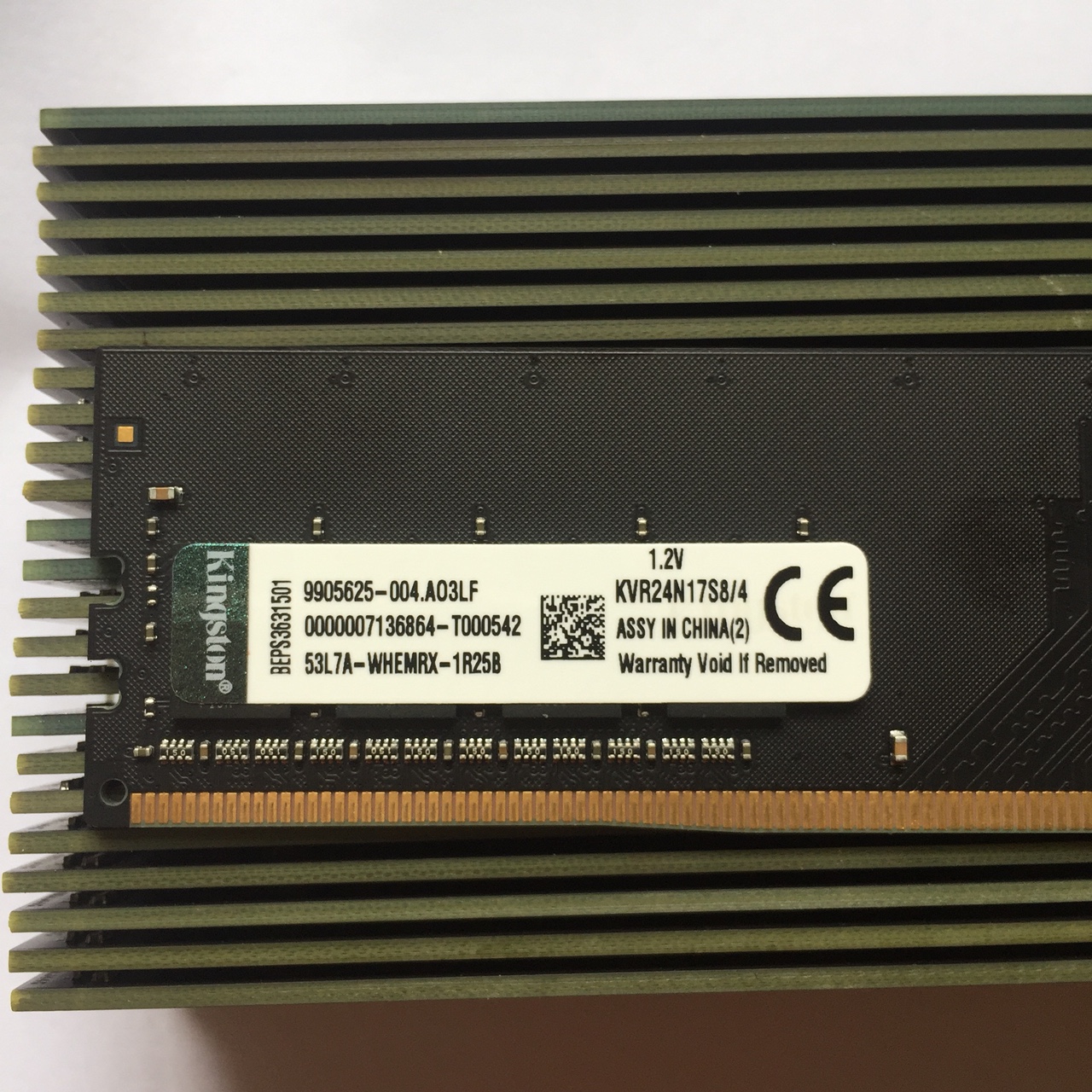 RAM Kingston 8GB DDR4 Bus 2400 MHz