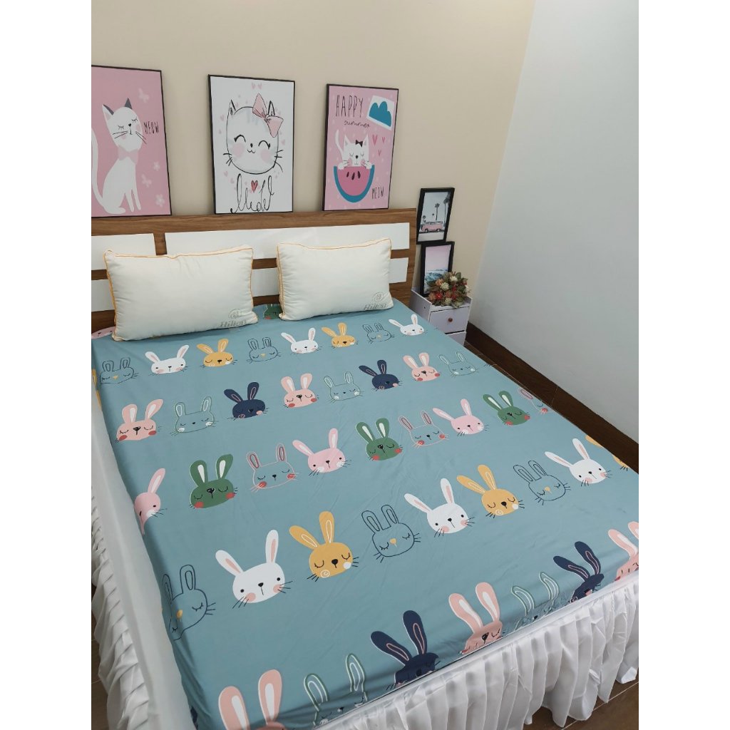 Ga chống thấm hàng chuẩn 1m6*2m CHẤT LIỆU COTTON POLY GIAO MÀU NGẪU NHIÊN NẾU CHỌN MÀU ( CHÁT VỚI SHOP )