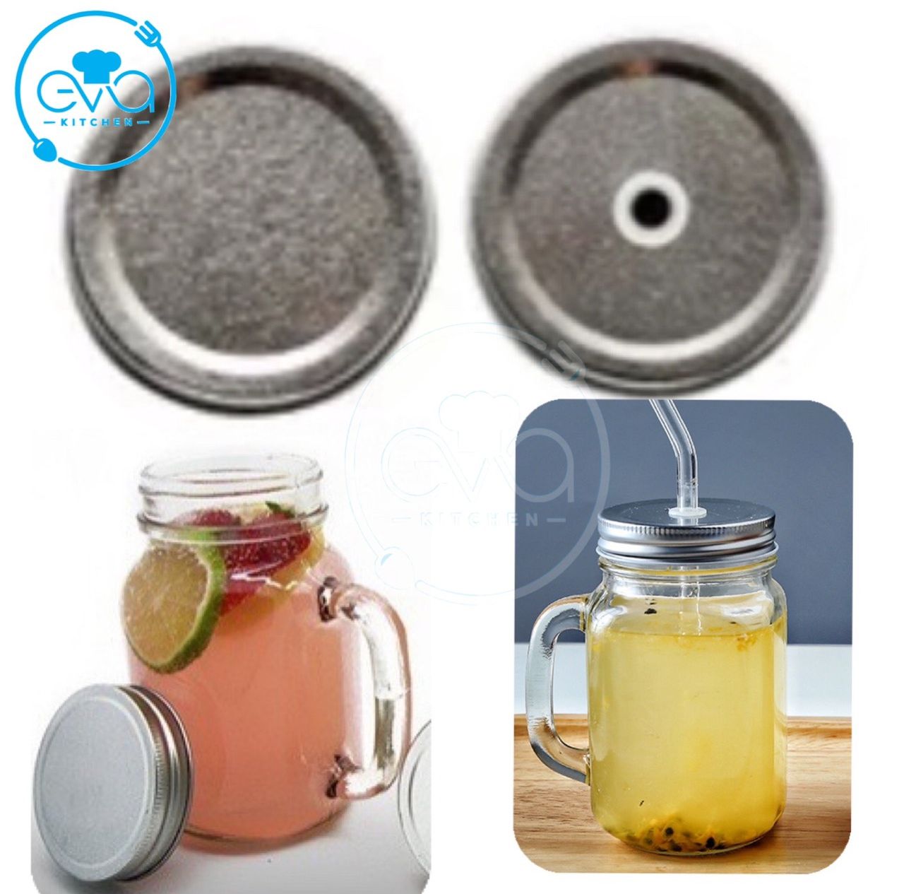 Aluminum Lid Without Holes Or With Holes Prohibiting Straws Covering Glass Cups