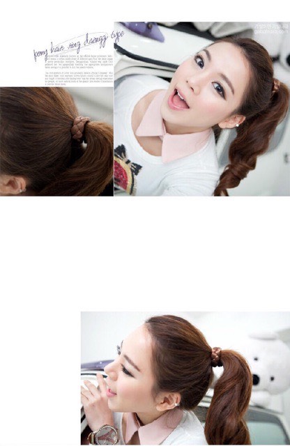Dây Cột Tóc Hình Tết Tóc Giả Cho Nữ-phukienteen
