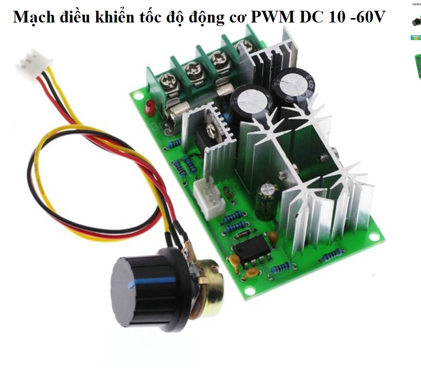 Mạch điều khiển tốc độ động cơ PWM DC 12-60V
