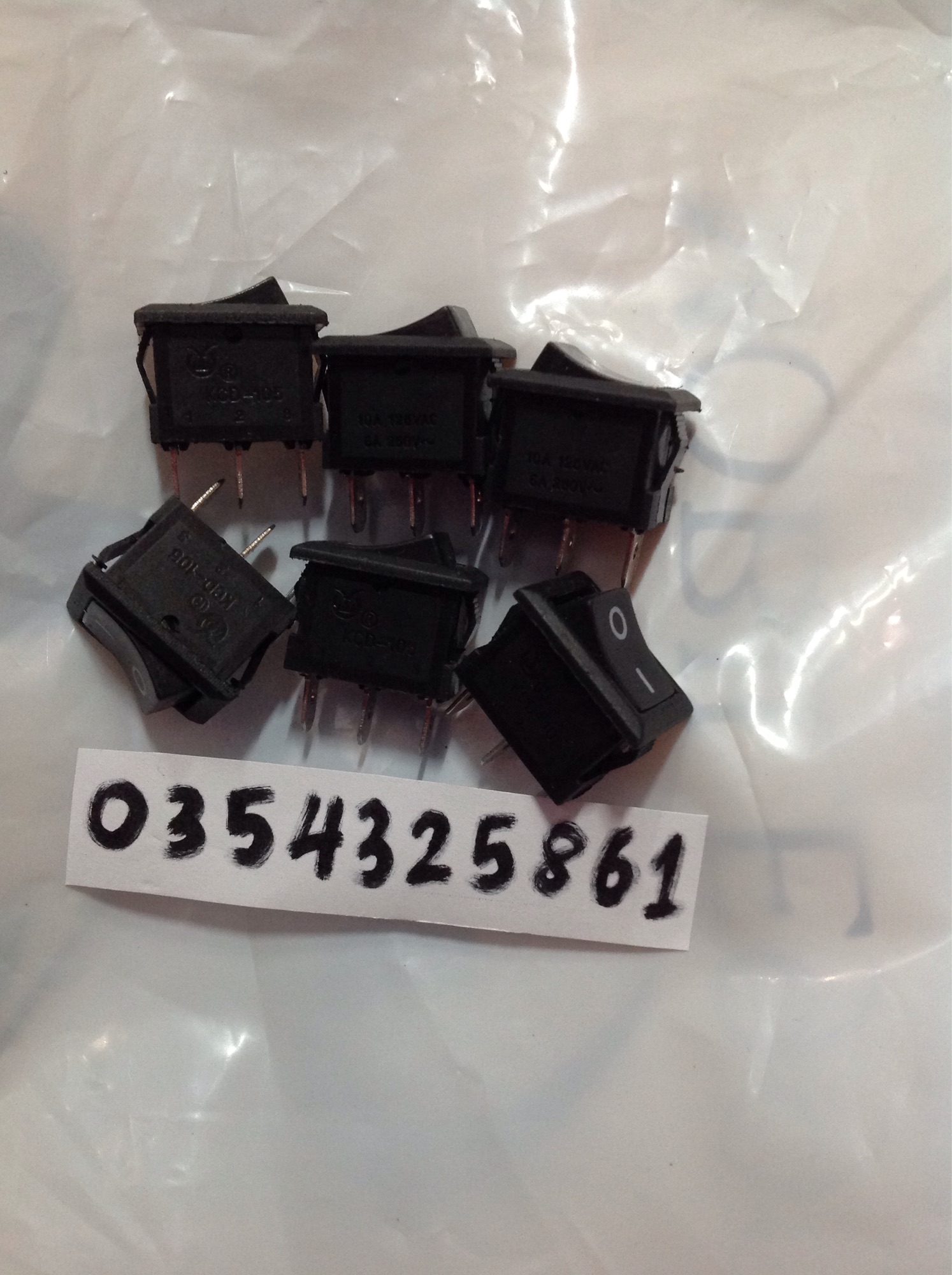 10 công tắc bập bênh 2 chân KCD-101