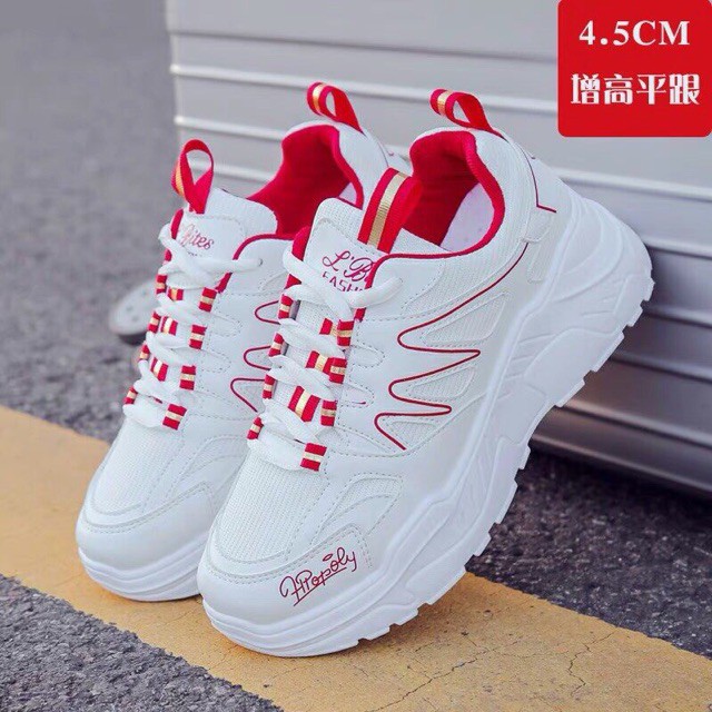 Giày thể thao nữ sóng đỏ