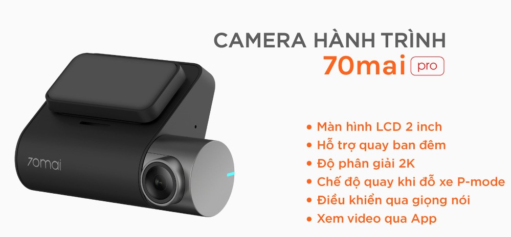 Camera hành trình ô tô Xiaomi 70mai Pro 2k