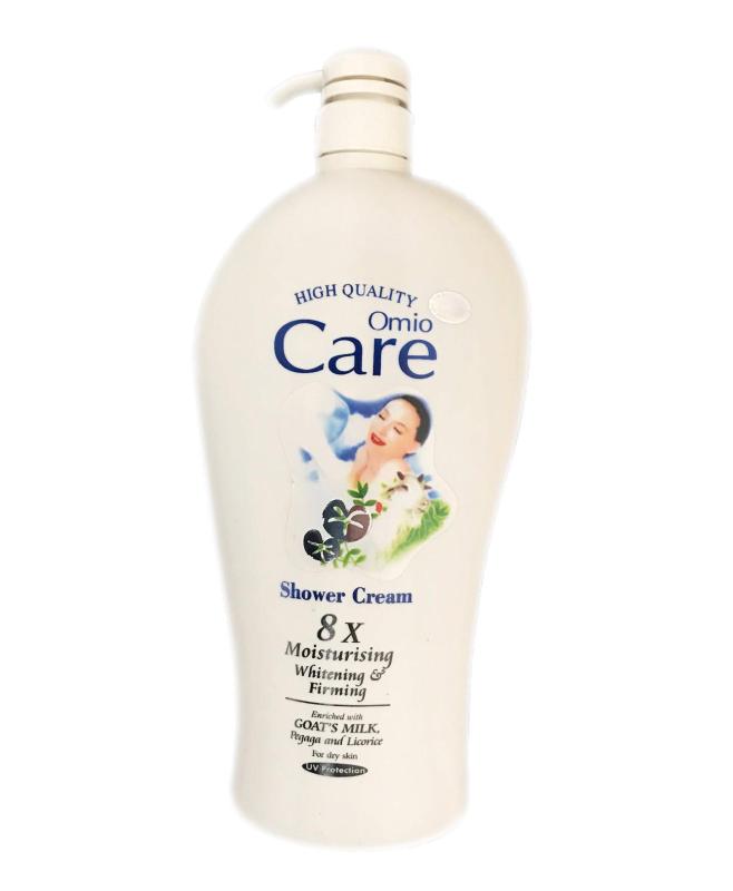 Sữa tắm ngăn tia UV, làm trắng da, cân bằng độ ẩm Omio Care Shower Cream 8x Moisturising 1200ml Hương Sữa Dê - PYT Shop