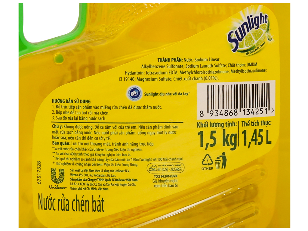 SUNLIGHT nrc chanh 1.5kg