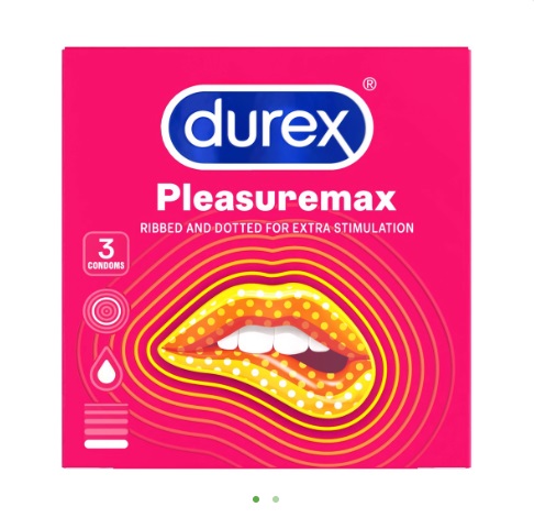 Bao cao su durex pleasuremax hộp 3 chiếc