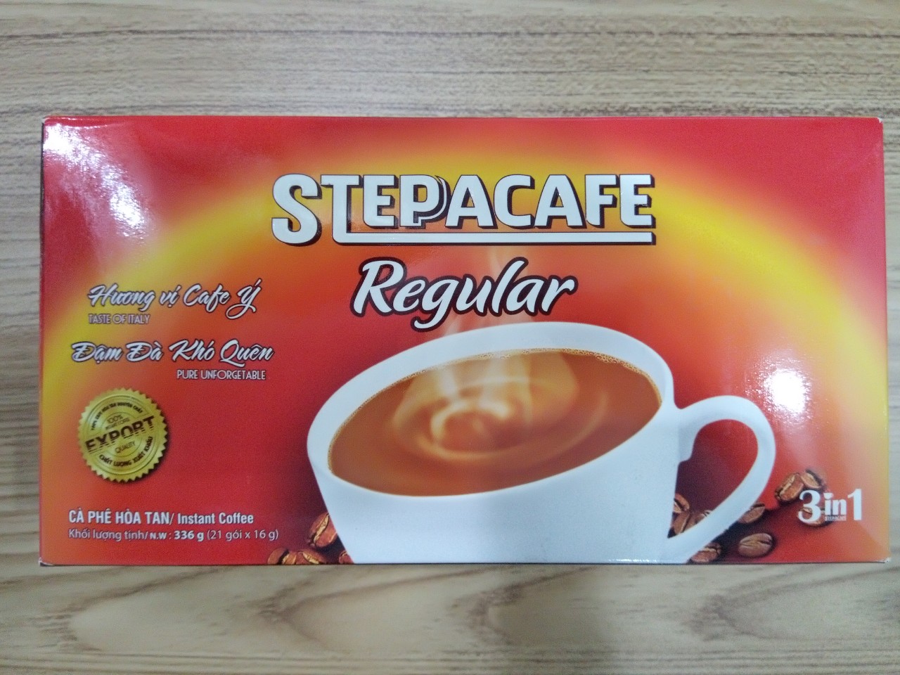 SteppaCafe - Cà phê hòa tan Regular 21 gói/hộp