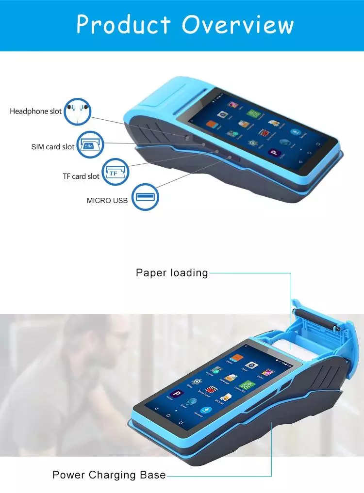[Trả góp 0%]Máy POS in hóa đơn cầm tay Xprinter XP-I100 Android k58