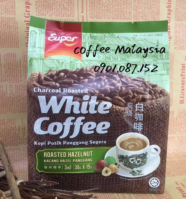White Coffee Super Hazelnut - Cafe trắng vị hạt phỉ