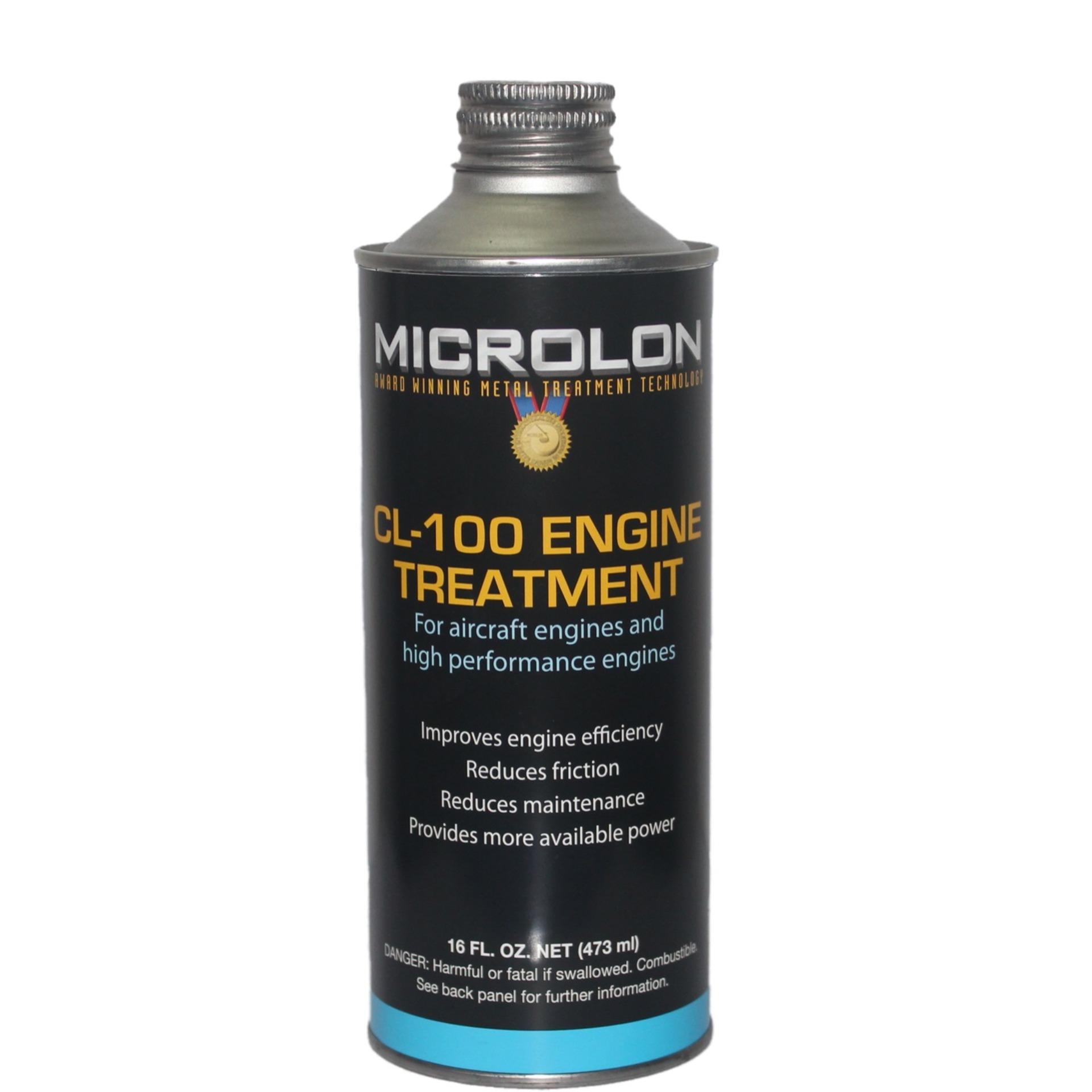 Chất điều trị động cơ cao cấp Microlon CL-100 Engine Treatment 16Oz (Dùng cho động cơ xe máy 4 thì 500cc-1000cc và các loại ô tô có tỷ số nén cao)