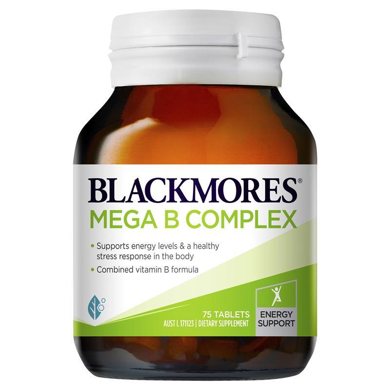Viên Uống Bổ Sung Vitamin Nhóm B Blackmores Mega B Complex 31 Viên Và 75 Viên Của Úc
