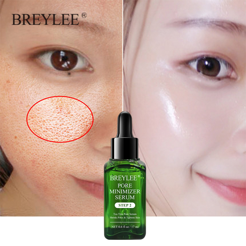 BREYLEE Pore Refining Face Serum Loại bỏ nếp nhăn Thu nhỏ lỗ chân lông Tinh chất dưỡng ẩm Làm căng da chống lão hóa Kiểm soát da mặt Chăm sóc da mặt 17ml