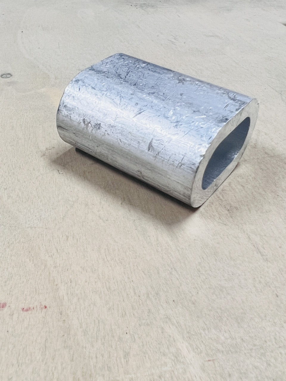 Cos nhôm kẹp dây cáp Ø 14mm – đầu nhôm ép cố định dây, phụ kiện cơ khí bền chắc
