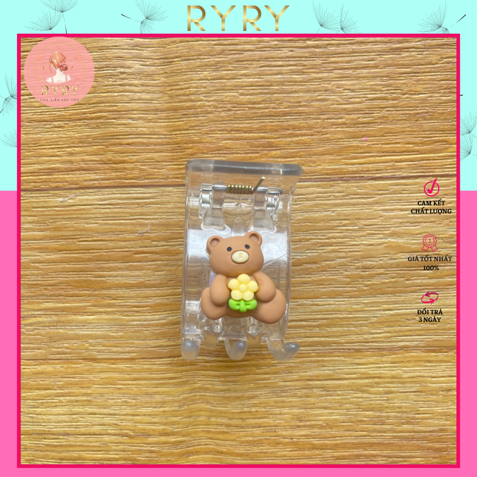 Kẹp Tóc Càng Cua 5 Răng Hoạt Hình Siêu Cute