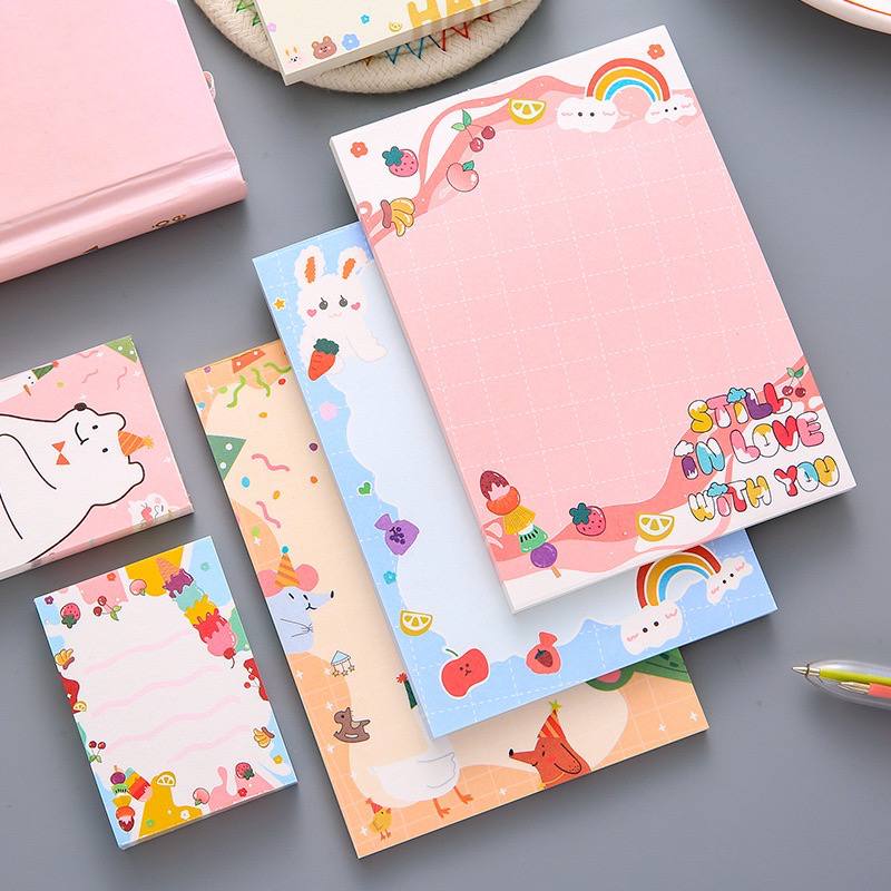 Giấy Note cute in nhiều hình dễ thương - Giấy note giá rẻ