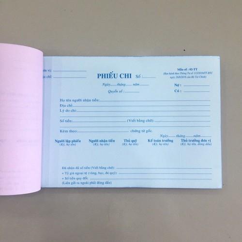 Combo 10 cuốn Phiếu chi 3 liên - 13 x 19cm