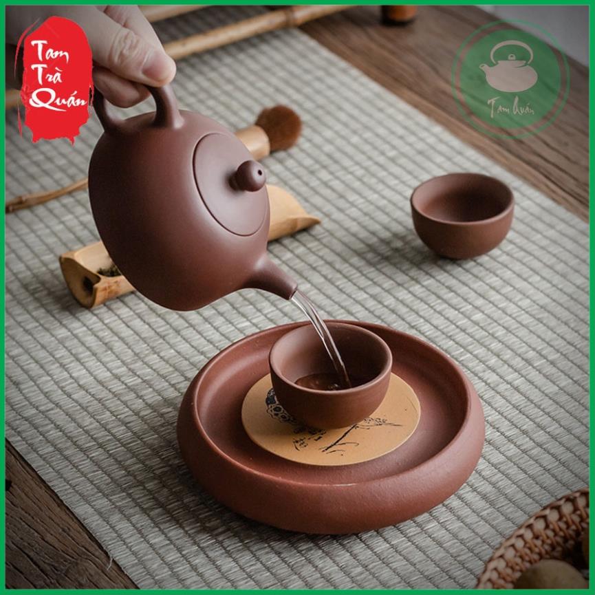 Thuyền trà dưỡng ấm tử sa bằng gốm