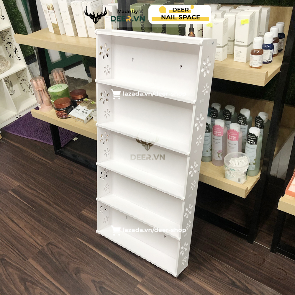 DEER - Kệ Để Chai Nước Sơn Móng Treo Tường Size 80*40cm
