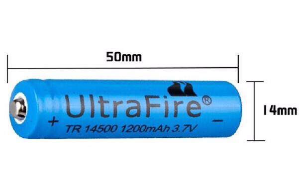 Pin sạc 14500 Ultrafire 3.7V 1200mah