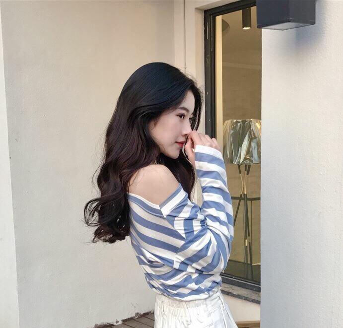 ÁO THUN KIỂU LỆCH VAI SIÊU XINH AD35