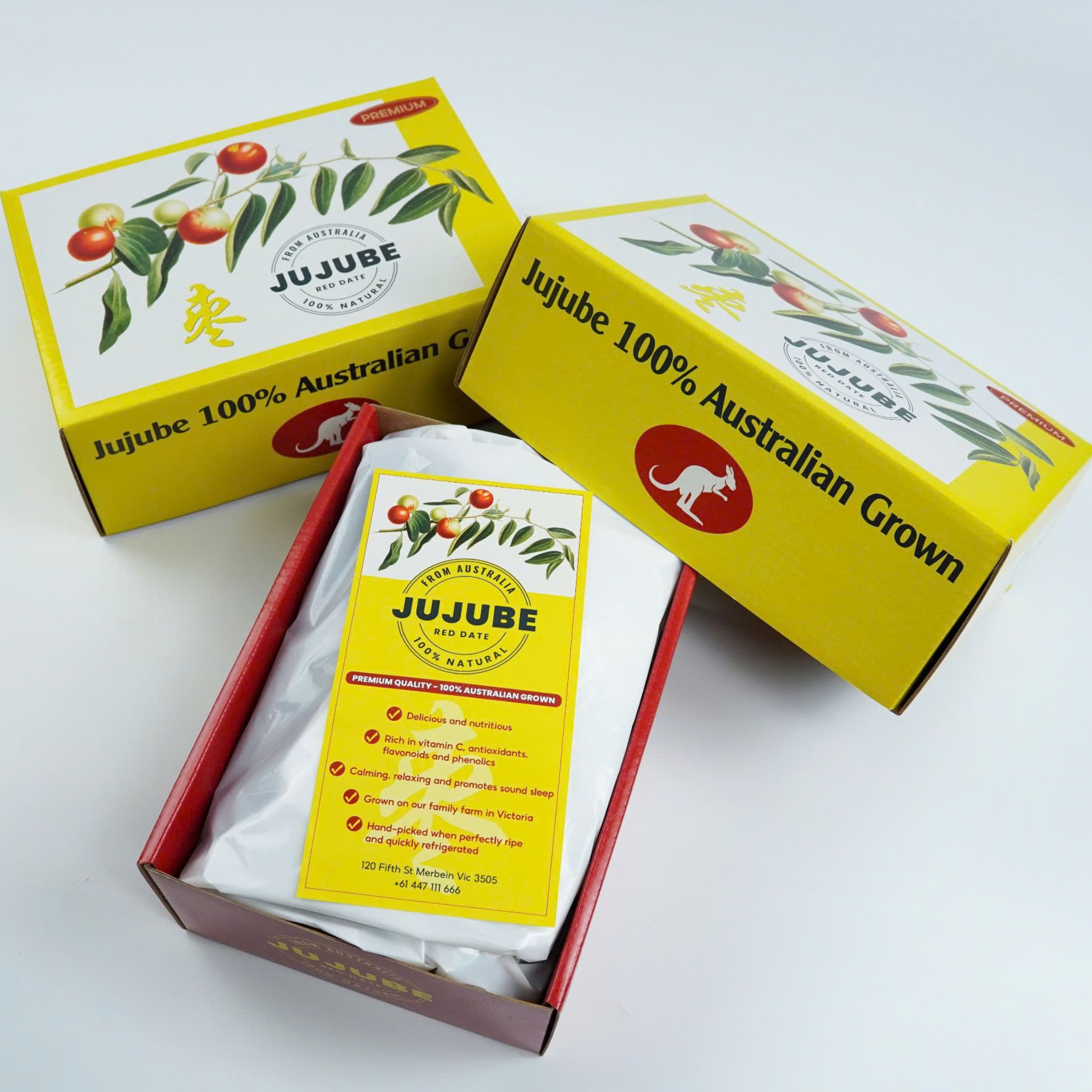 Táo đỏ khô Úc nhập khẩu cao cấp 500g - Jujube Australia 100%