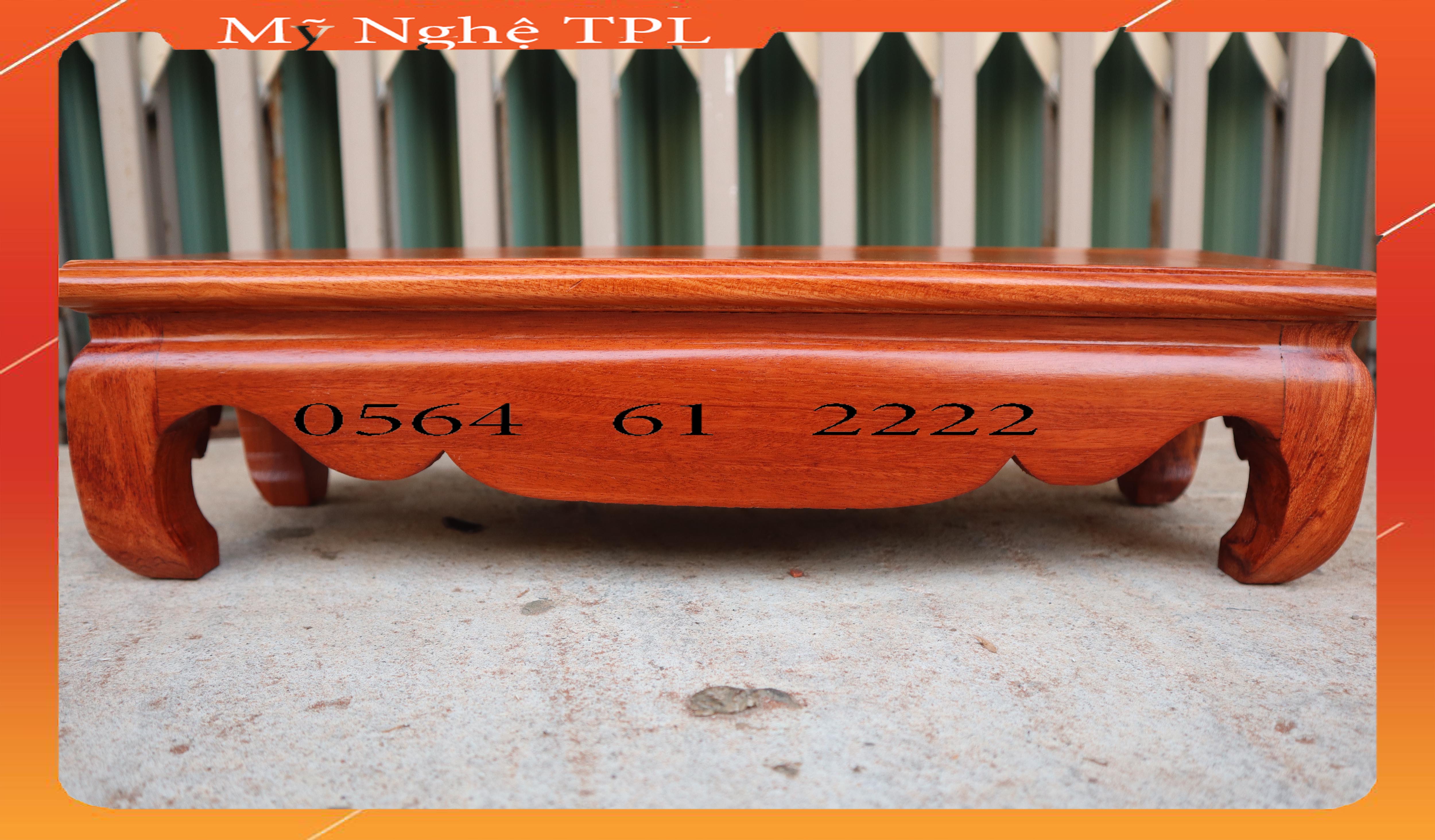 Kỷ chữ nhật đế kê khung ảnh thờ đôn dài cao 10cm sâu 13cm-ao