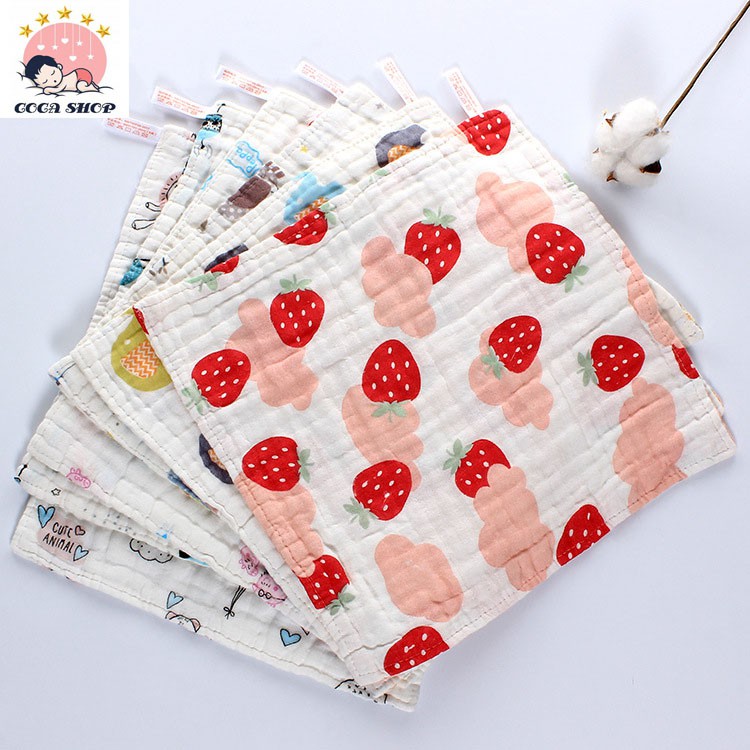 Khăn xô sữa 6 lớp, khăn mặt siêu mềm cho bé