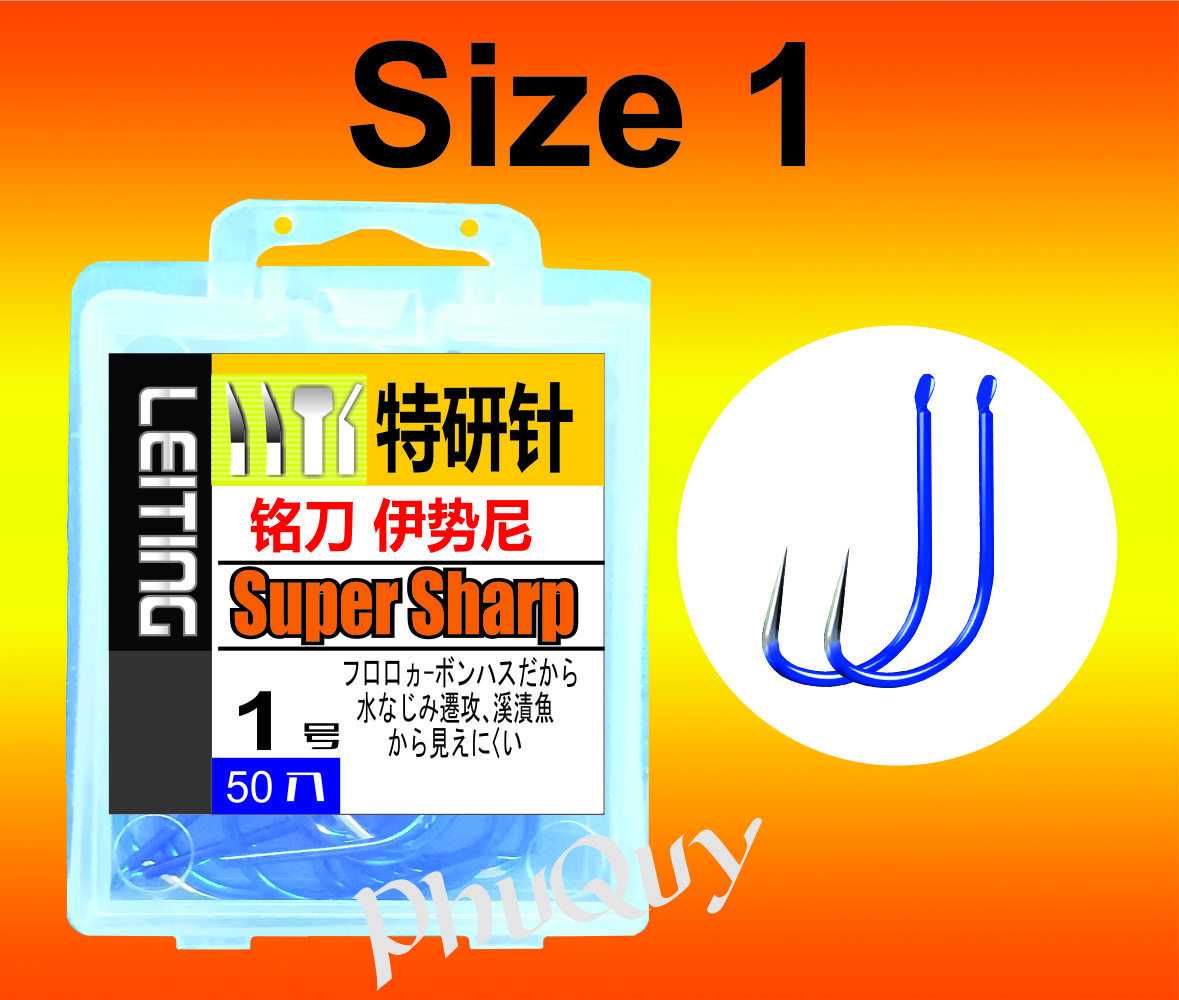Hộp 50 Lưỡi  Xanh Dương - Không Ngạnh (Mã: SPKN)