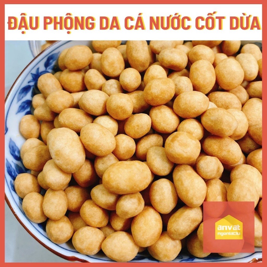 Đậu phộng da cá hấp nước dừa - giòn ngon