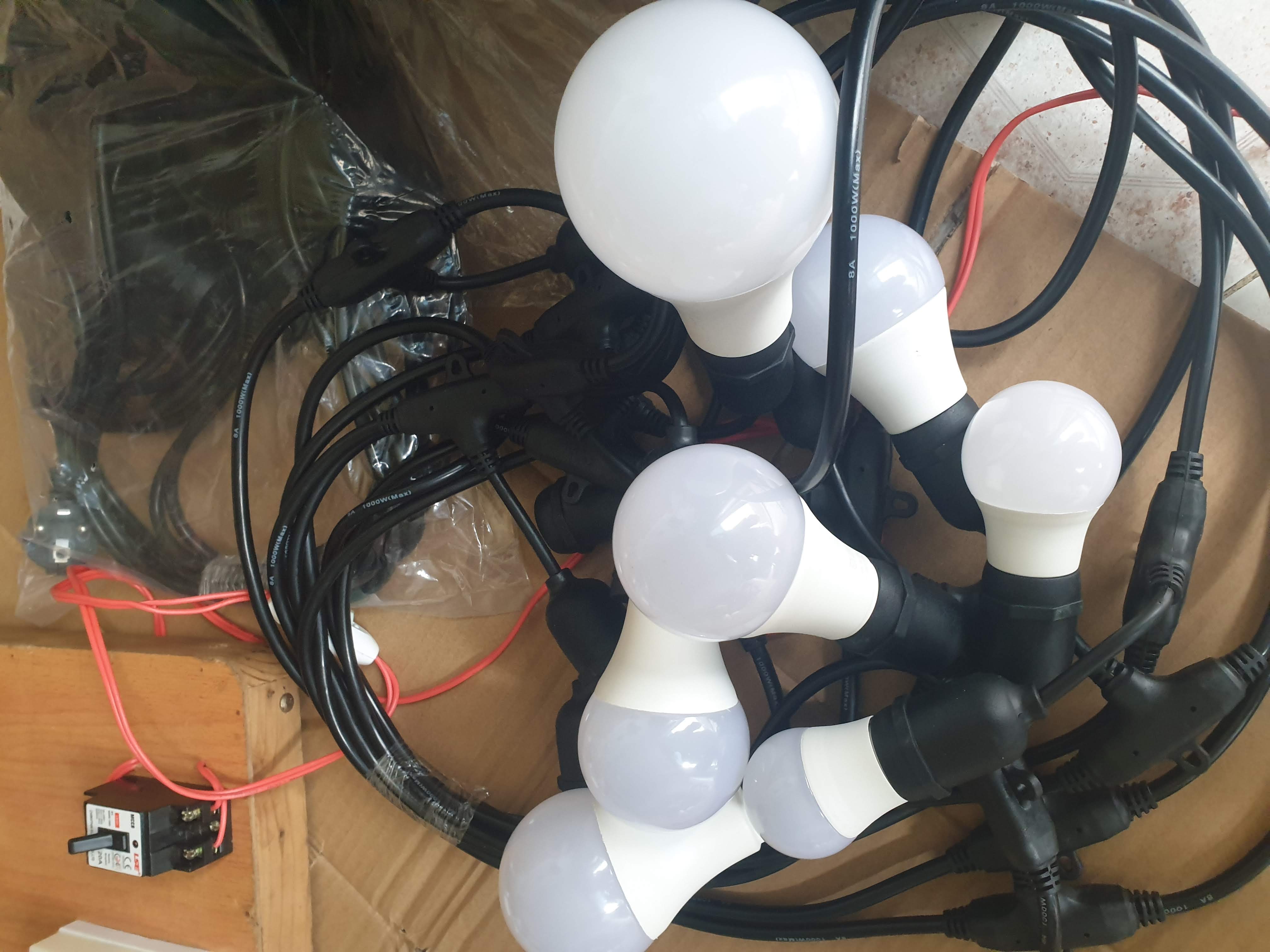 Dây đuôi đèn E27 kín nước nước thả ngoài trời