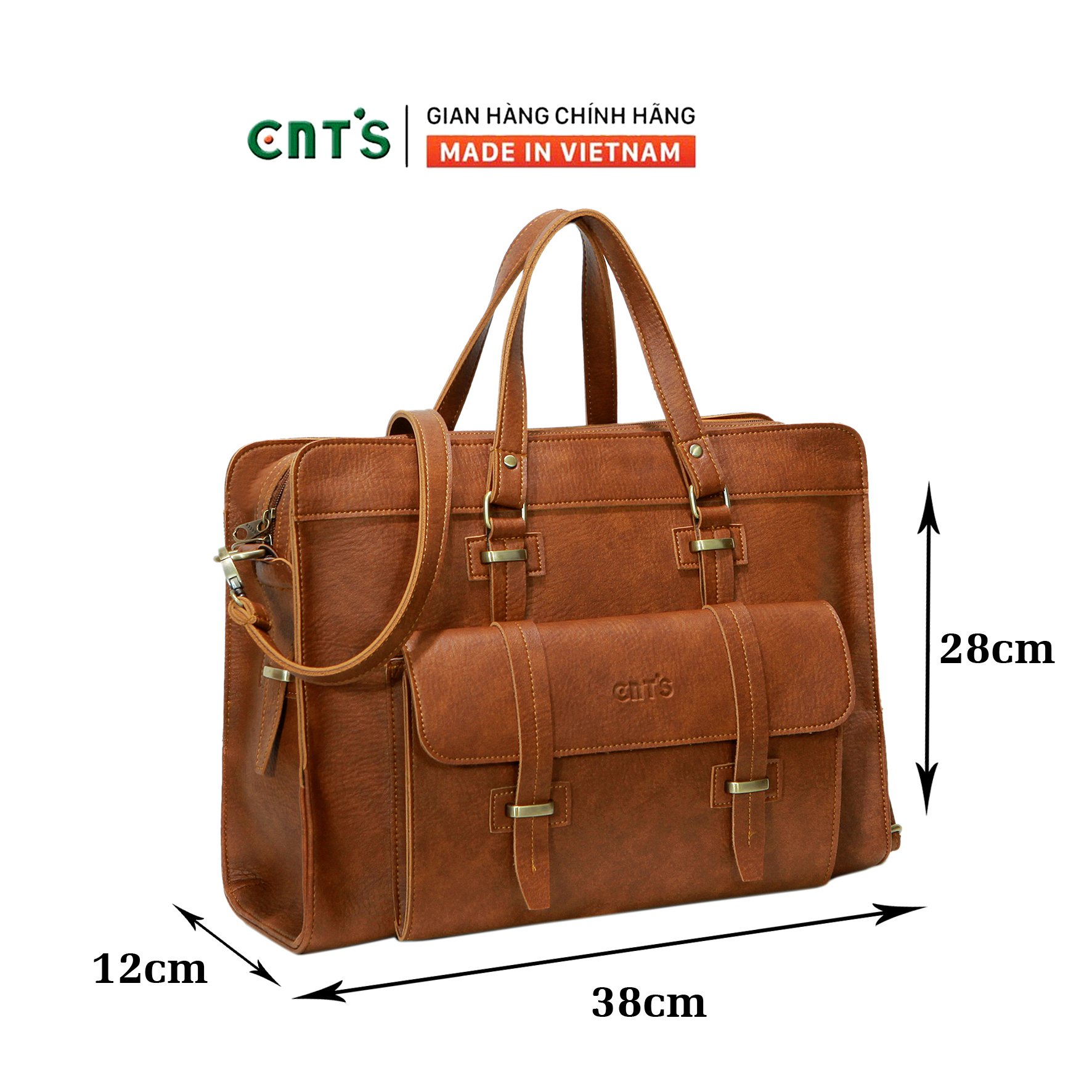 Cặp văn phòng CNT unisex đựng laptop HQ22 cao cấp