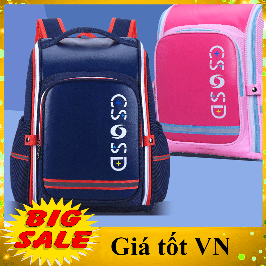 [HÀNG ĐẸP- LỚP 2-LỚP 5- ĐẠI HẠ GIÁ] Balo chống gù dạng hộp tiện dụng cho bé trai và bé gái tiểu học cấp 1, cặp sách học sinh có phản quang