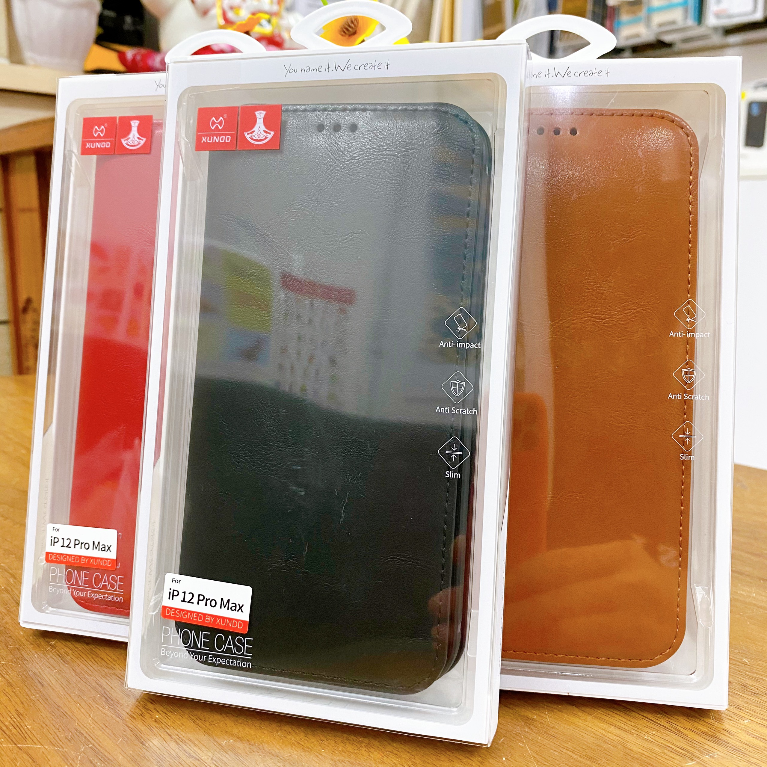 Bao da iPhone 12 Pro Max XUNDD có ngăn chứa tiền, thẻ...