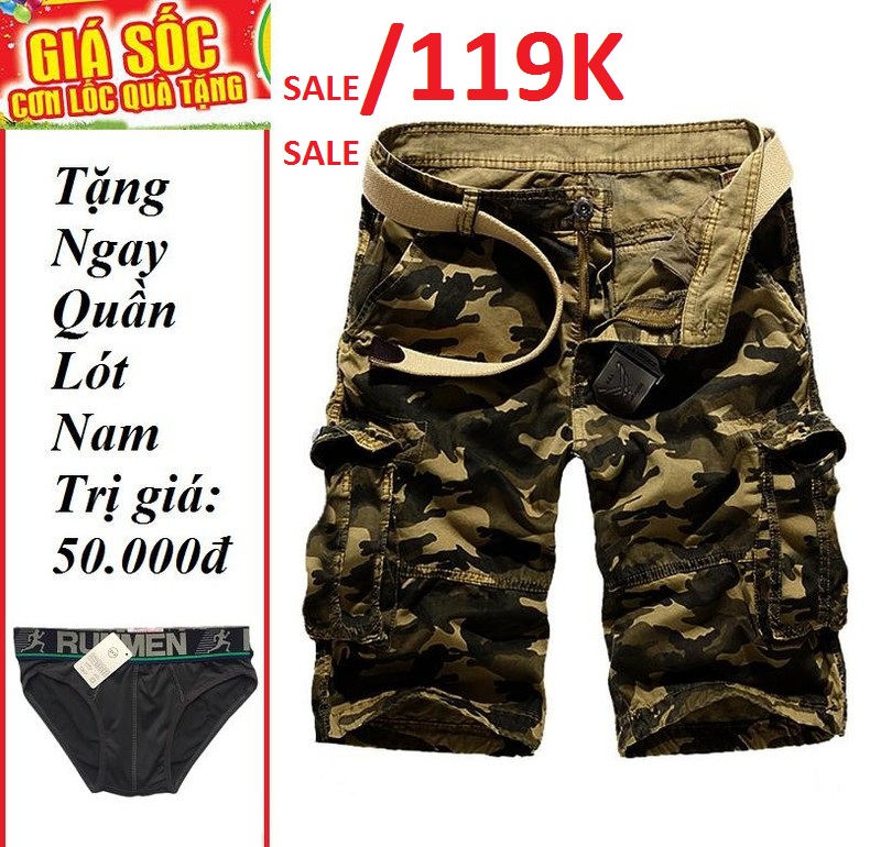 [HCM] Men's Shorts-Short Pants KAKI SOLID BOXES RI Phong into MC-Store Giving Premium Sip