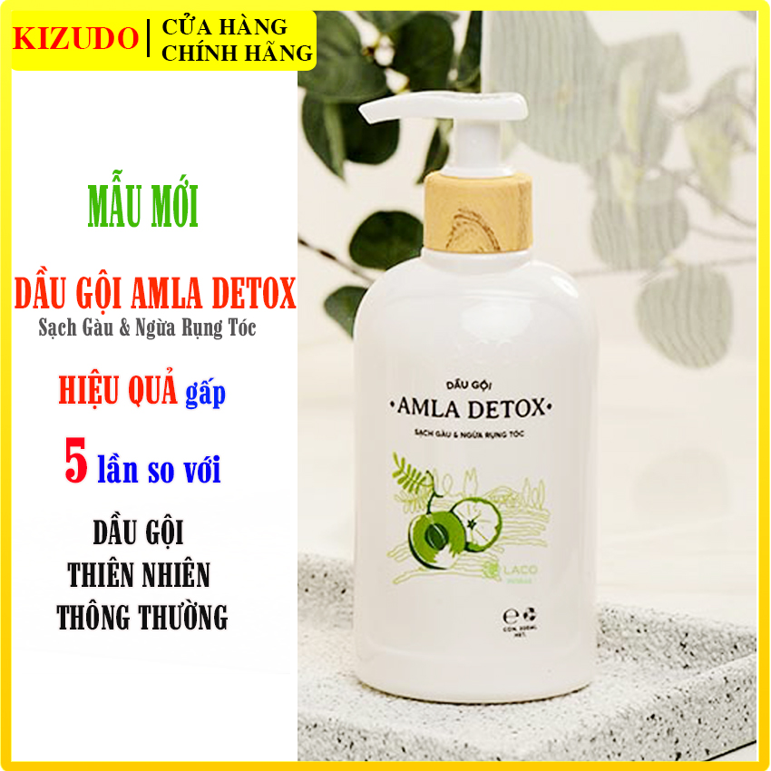 [NGĂN RỤNG TÓC] DẦU GỘI SẠCH GÀU VÀ NGỪA RỤNG TÓC AMLA DETOX DƯỠNG CHẤT GẤP 5 LẦN SO Với Dầu Gội Thảo Dược Thông Thường KÍCH THÍCH MỌC TÓCSUÔN MỀM MƯỢT CHÂN TÓC CHẮC KHỎE Và GIẢM XƠ RỐI PHỤC HỒI HƯ TỔN [KIZUDO]