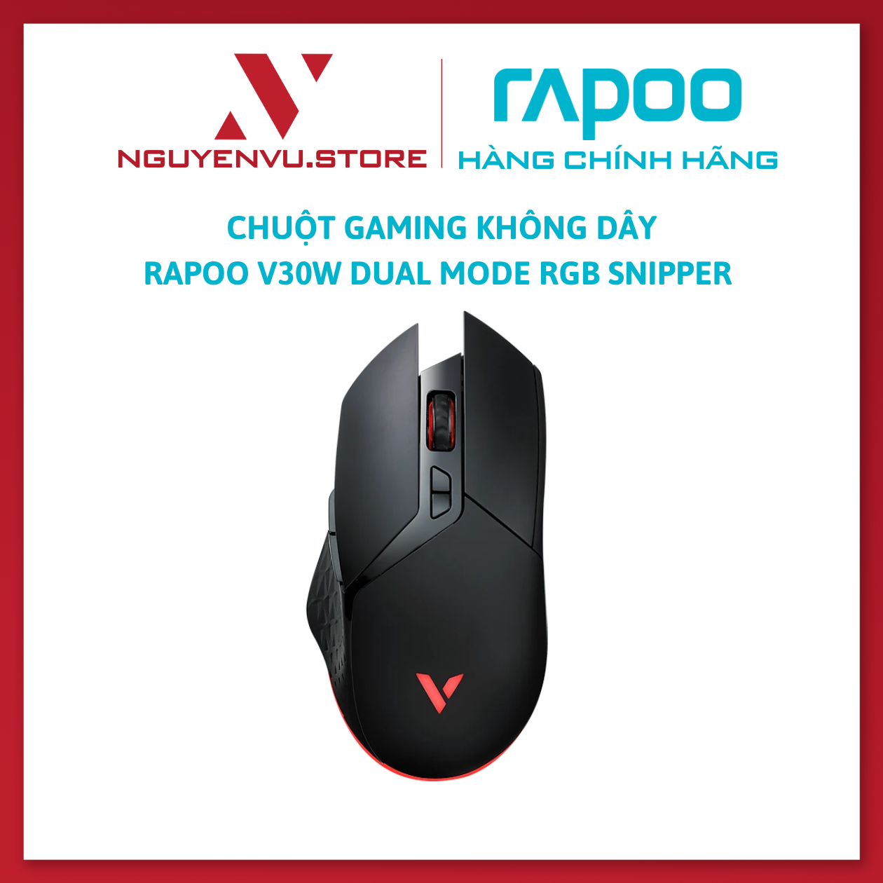 Rapuo v30w dual mode RGB accessper wireless gaming mouse-authentic
