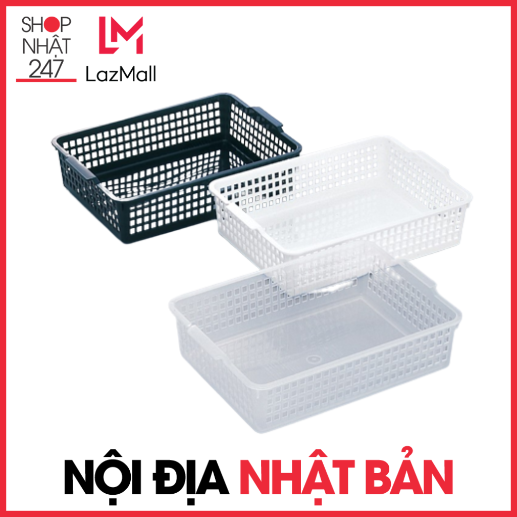 Giỏ đựng đồ đa năng , khay đựng giấy a4 Inomata cỡ lớn nội địa Nhật Bản
