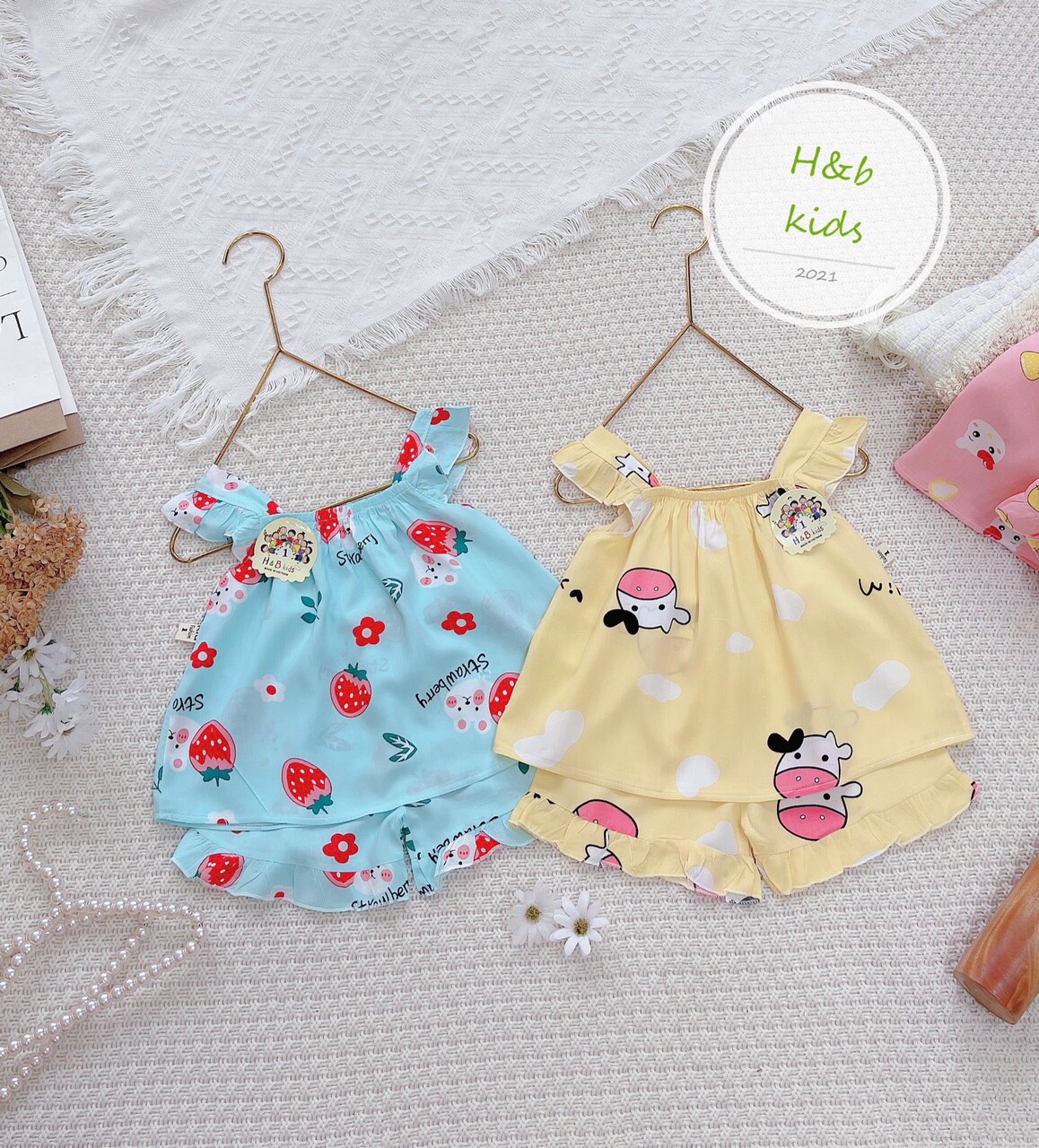 Set lanh lụa cánh tiên cho bé gái 6-20kg