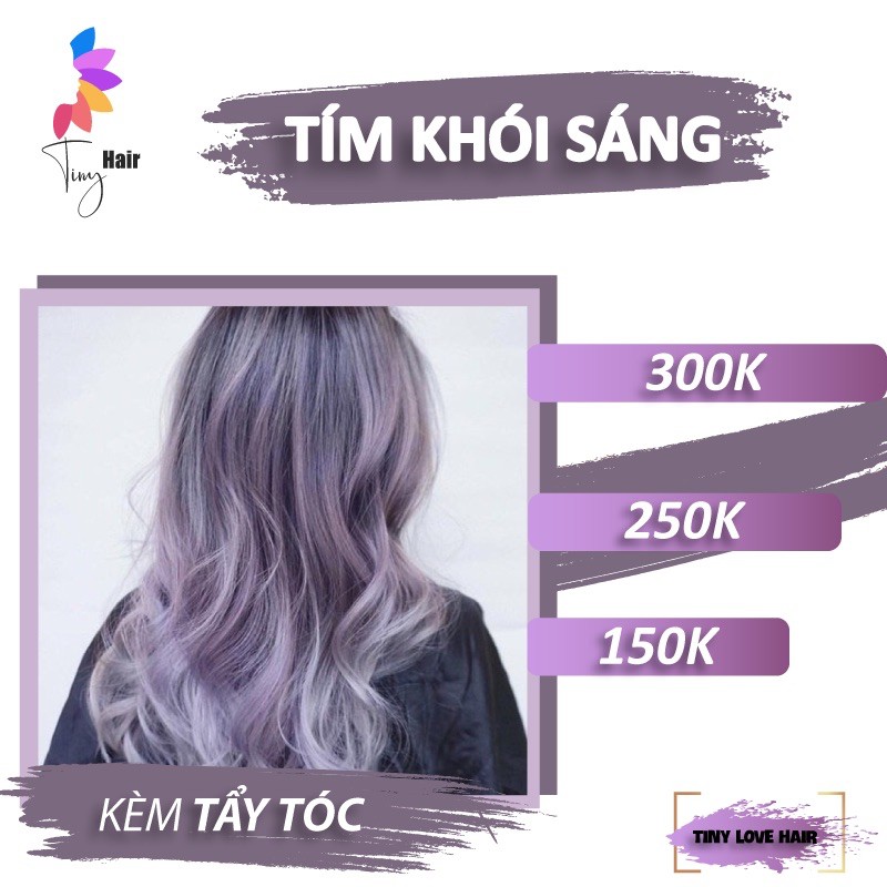 Thuốc nhuộm tóc màu TÍM KHÓI SÁNG