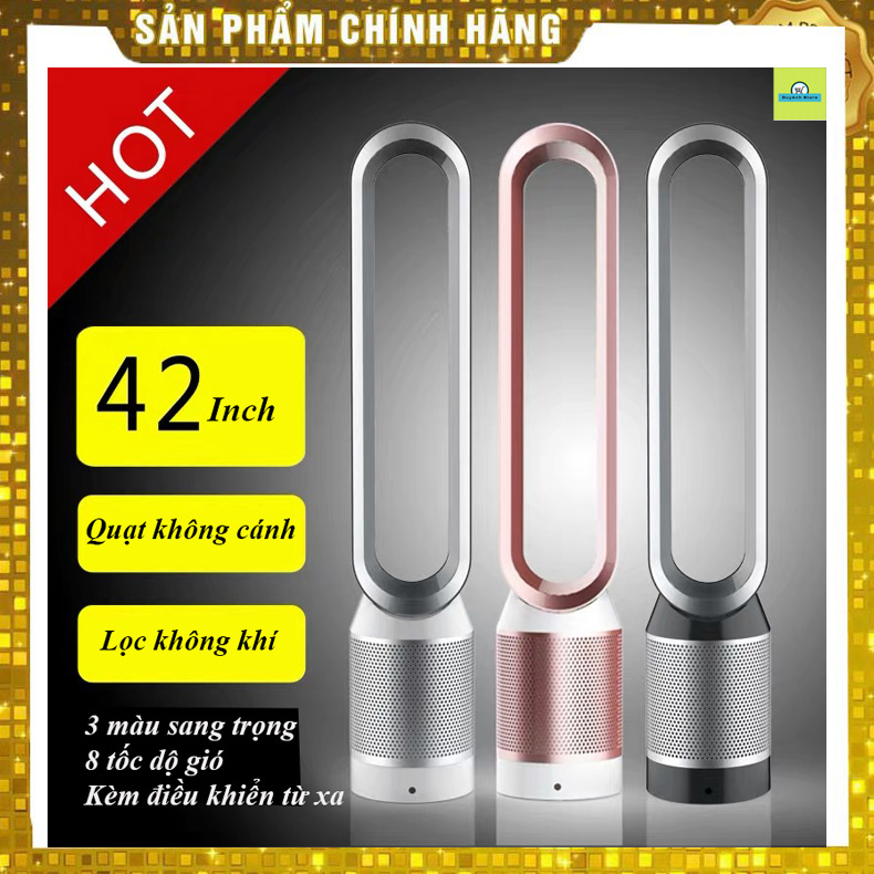 (Cao 105cm)Quạt không cánh tháp lọc không khí 2IN1 SUWA JF-008 Pure cool Link Lõi lọc bụi mịn HEPA 8 tốc độ gió có điều khiển từ xa- Quạt để sàn sang trọng