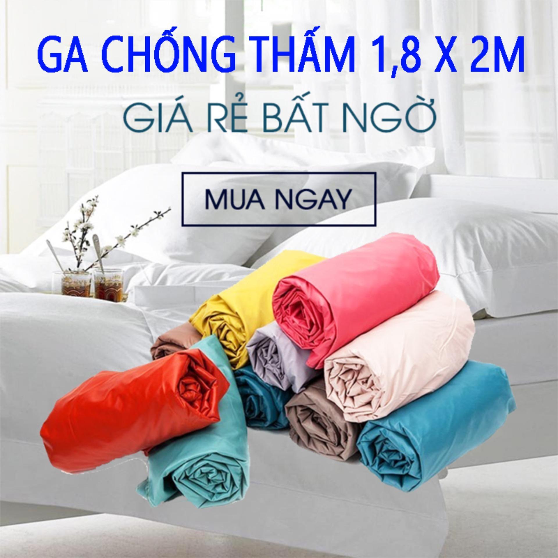 Ga chống thấm, ga gường chống thấm, ga cotton 1m8 x 2m x 10cm loại dầy -Chống thấm nước an toàn cho làn da bé