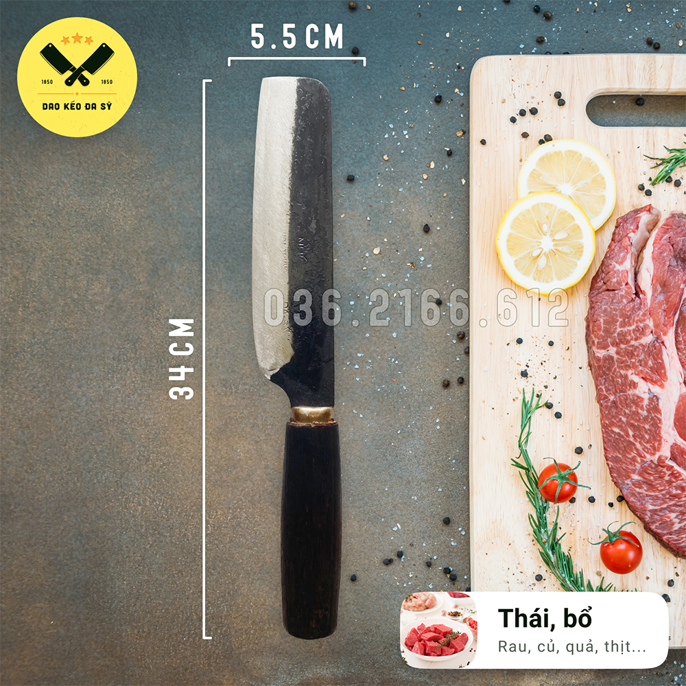 Dao Đa Sỹ, dao Chuối Nhíp xe thái thịt, thái rau, gọt hoa quả 100% Nhíp xe siêu sắc