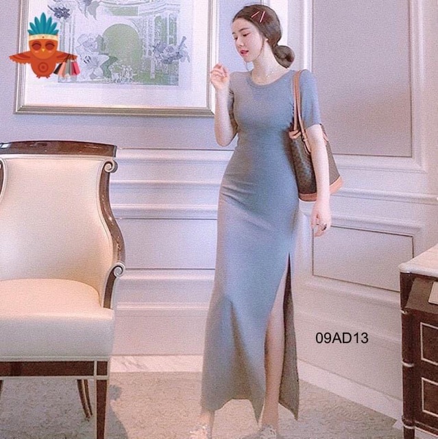Đầm Ôm Body Xẻ Tà Tôn Dáng D15