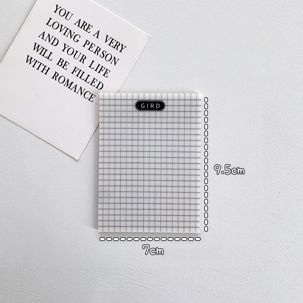 Set of 50 Note Papers, Marked Notes, Square Memo Pads - School Supplies for Office Students